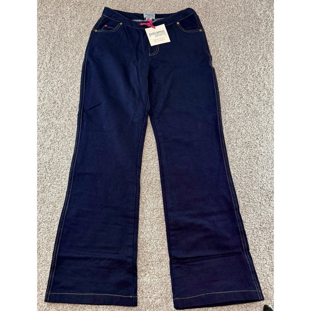 Pajama Jeans Women's Small S Blue Pull On Stretch Pants Casual Jeggings NWT